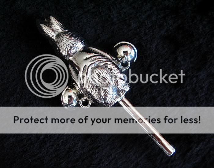 AUTHENTIC SOLID 925 STERLING SILVER BABY RATTLE RABBIT